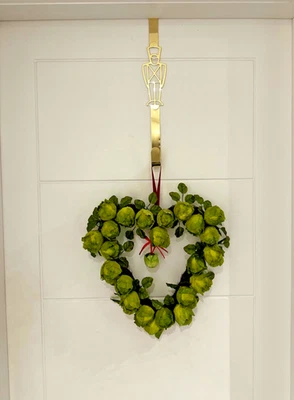 Christmas Nutcracker Wreath Door Hanger Metal Over Door Hook Festive Decoration - Image 1 of 4