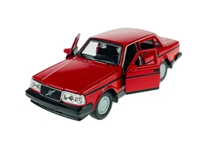 WELLY VOLVO 240 GL 240GL RED 1:34 DIE CAST METAL MODEL NEW IN BOX - Picture 1 of 6