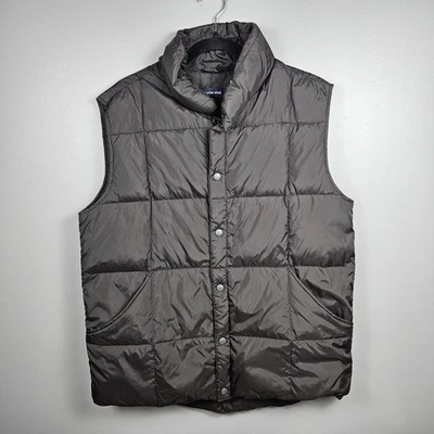 Lands’ End Men’s Down Puffer Vest M Brown Nylon Quilted Lightweight Warm Outdoor - Image 1 of 4