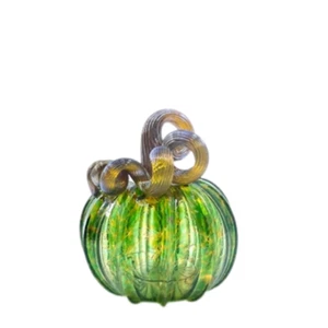 Luke Adams Glas Mini Jewel grün Glas Kürbis Figur - Bild 1 von 1