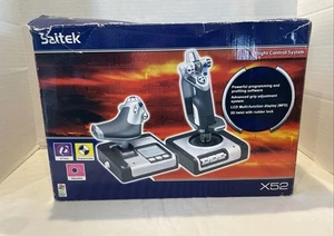 Joystick e acceleratore Saitek X52 Flight Control System - PC Gaming TESTATO FUNZIONANTE - Foto 1 di 24