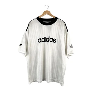 90s Vintage Adidas Oversized Jersey White Box Logo - Bild 1 von 11