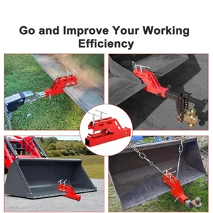 Tractor Clamp on Trailer Hitch Accessories Reliability Sturdy Trailer Adapter - Picture 1 of 7