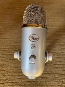 Logitech Yeti Blue Premium Multi-Pattern USB Microphone - Silver, UNTESTED - Picture 1 of 8