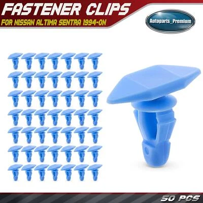 50 peças clipes de retenção de nylon 6 mm tira meteorológica para Nissan Altima 1994-On 0155309311 - Imagem 1 de 4