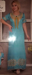 Dress Women Muslim Abaya Islamic Maxi Party Kaftan Dubai Jilbab jilabya - Picture 1 of 3