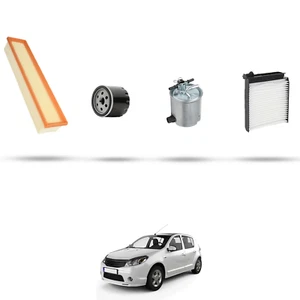 HOFFCAR Kit tagliando - 4 filtri compatibile con Dacia Sandero 1.5 dci 50kw dal  - Imagen 1 de 5