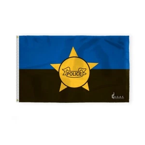 AGAS Gefallene Polizisten Erinnerung - Zivildienst Flagge - 3'x5'-200D Nylon - Bild 1 von 1