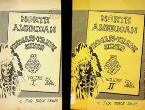 North American Indian Indian Trade Silver W.H. Carter Vol. 1 & 2 1971 Softcover - Picture 1 of 11