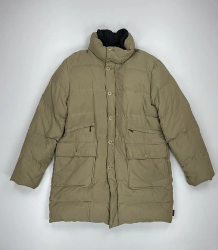 Moncler piumino vintage giacca uomo marrone etichette taglia 4