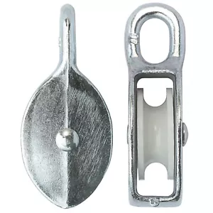 Seilrolle 40 mm Drahtseilblock Umlenkrolle Blockseilrolle Blockrolle - Bild 1 von 1