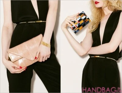 BNWT BRIAN ATWOOD COLLECTION WATERNAKE CLUTCH PRECIO DE VENTA SUGERIDO POR EL FABRICANTE $1495 Foto 1 de 4