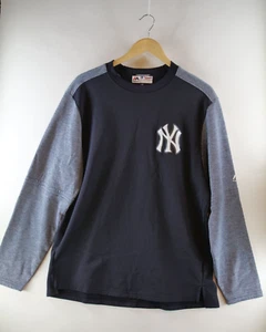 Majestic MLB New York Yankees Authentic Collection Sweater Shirt Large Navy Blue - Picture 1 of 11