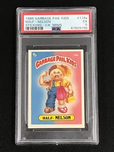 PSA 5 U.K Garbage Pail Kids Minis 1986 Series 3 Half-Nelson #118 (POP OF 1) - Picture 1 of 3