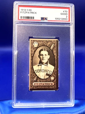 1912 C46 Imperial Tobacco Ed Fitzpatrick #70 Toronoto PSA 2 - Image 1 of 2
