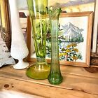 Vintage Jefferson Glass Iris Meander Fleur Di Lis Glass Swung Vase