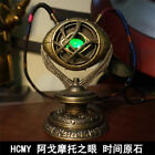 Doctor Strange Halskette 1:1 Auge von Agamotto mit Ständer LED Metall Sammlung Geschenk