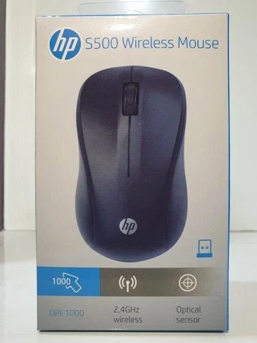 HP S500 Wireless Optical Mouse - 1000DPI - 3 Mtr range  -Windows, Mac- Free Ship - Image 1 of 4