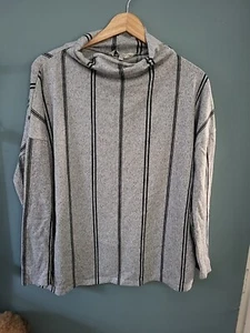 F&F Size 14 Grey Stripe Jumper (1223/59) - Picture 1 of 3