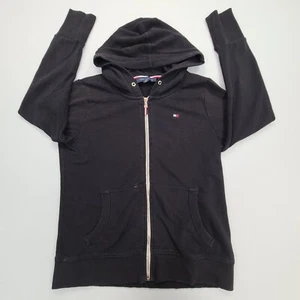Tommy Hilfiger Sweater Boys Medium Black Hoodie Sweatshirt Comfort Youth Kids - Picture 1 of 10