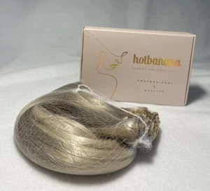 HOTBANANA Haarverlängerungen, 22" Ascheblond bis golden blond und Platin - Bild 1 von 8