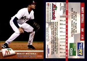 Matt Betsill 2007 Grandstand Fort Myers Miracle #3 Card *AutographDen*