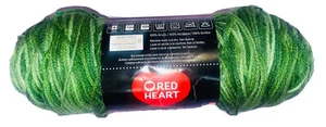 Red Heart Super Saver Yarn - Green Tones 073650816116 - 4.9 oz. Total Weight - Picture 1 of 12