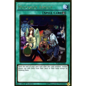Falsche Verhaftung PGL3-EN089 Yu-Gi-Oh! Karte Gold seltene 1. Auflage - Bild 1 von 1