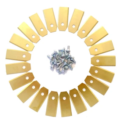 Ersatzmesser Titan 42mm lang für Husqvarna Automower für Gardena Mähroboter Set - Bild 1 von 4