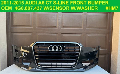 ✅ Parachoques delantero Audi A6 2018-2021 4K0807437 con lavadora con sensor OEM S LINE B9 Foto 1 de 4