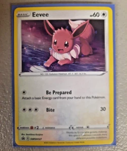 2021 POKEMON TCG EEVEE SWSH127 SWORD & SHIELD BLACK STAR PROMO CARD HOLO - Picture 1 of 1