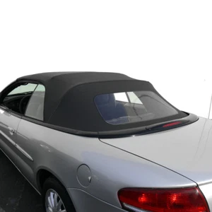 Sebring 1996-06 Convertible Soft Top w/ Plastic Window, Sailcloth Vinyl, Black - Picture 1 of 4
