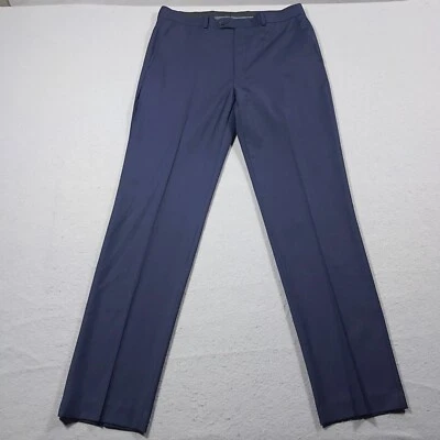 Pantalones de vestir Lauren Ralph Lauren para hombre 34x34 mezcla de lana azul marino oficina trabajo Foto 1 de 4