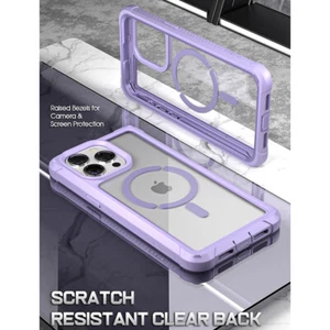 For iPhone 15 Pro MagPro Case Shockproof Rugged Hybrid Back Protector Purple - Picture 1 of 6