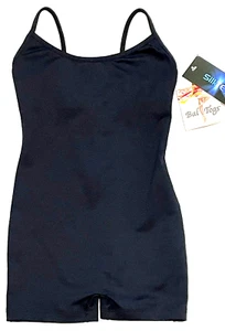BalTogs Biketard Unitard Bodysuit SilkTeck Camisole Black New Nwt Girl 4 5 fit - Picture 1 of 8