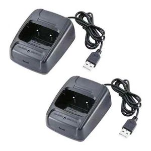 2x Radio Battery Charger USB For Baofeng BF- 888S Retevis H777 Walkie-Talkie - Zdjęcie 1 z 5