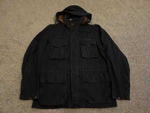 Barbour Casual Rig Zip Front Jacket Navy Removable Hood Size Large UVP 219£ - Bild 1 von 10