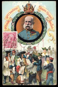 Österreich 144, 10 H. Franz Joseph bildseitig a.farb.Ansichtkarte n. Peking 1914 - Picture 1 of 2