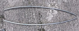 Jaguar X-Type Saloon 2003 Roof stripe trims bar molding cover 02-07 Silver - Picture 1 of 6