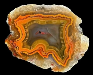 Sammler Achat AGOUIM / Agate aus Marokko/ Morocco / Collectable-Agates #A4-5# - Picture 1 of 4