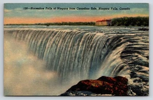 Postkarte Hufeisenfälle von Niagara von kanadischer Seite, Niagarafälle, Kanada - Bild 1 von 2