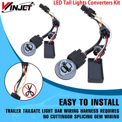 1 pair of Converters For 2009-2018 Dodge Ram 1500/2500/3500 Stock LED TailLights Foto 1 de 4