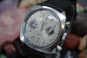 Vintage CALLIMA Chronograph Valjoux 7734 Stainless Steel 50M Diver's Watch - Picture 1 of 5