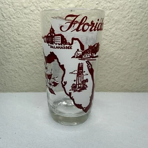 Letra de canción de colección del estado de Florida Hazel Atlas recuerdo del estado vidrio MCM leer* - Imagen 1 de 7