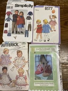 9 Mixed Lot Children Sewing Patterns Vintage New Simplicity Butterick 40's-2011 - Picture 1 of 2