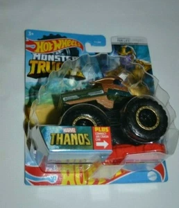 HOT WHEELS 2022 MONSTER TRUCKS - MARVEL THANOS 22/75 PLUS CONNECT & CRASH CAR - Picture 1 of 5