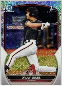 2023 Bowman - Chrome Prospects Druw Jones 1st #BCP-25 Mojo Refractor ARI - Picture 1 of 2