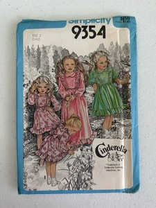 Simplicity 9354 Sewing Pattern Child’s Dress In Two Lengths - Picture 1 of 2