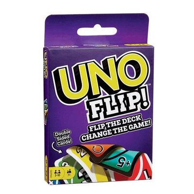 Mattel UNO Flip Card Game – Double-Sided UNO with Flip Card – New in Box - Image 1 of 4