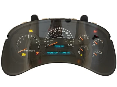 Speedometer Instrument Cluster 2002 - 04 Chevy Trailblazer 111,948 Miles REBUILT - Image 1 of 3